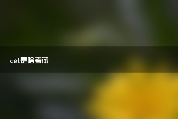 cet是啥考試