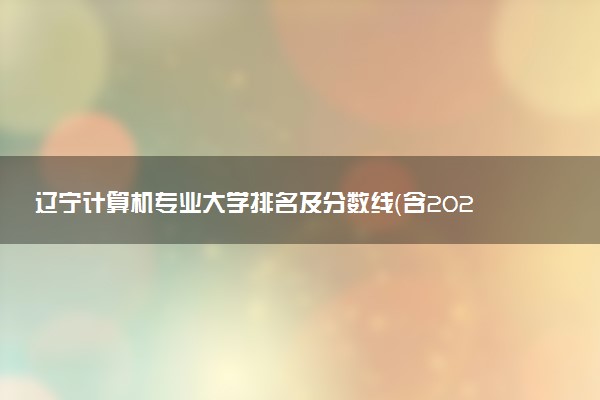 遼寧計算機(jī)專業(yè)大學(xué)排名及分?jǐn)?shù)線（含2021年高考最低錄取分）